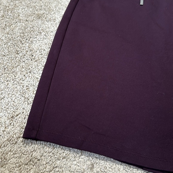 Liverpool Jeans Purple Mini Stretch Zippered Pocket Front Pencil Skirt Size 6 - Picture 3 of 6
